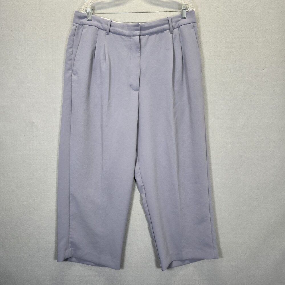 Wilfred Aritzia Womens The Effortless Dress Pant Sz 16 Leg High Waist Cropped